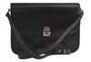 Authentic Christian Dior Shoulder Cross Body Bag Purse Leather Black 5975K