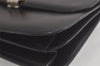 Authentic Christian Dior Shoulder Cross Body Bag Purse Leather Black 5975K