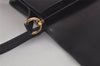Authentic Christian Dior Shoulder Cross Body Bag Purse Leather Black 5975K