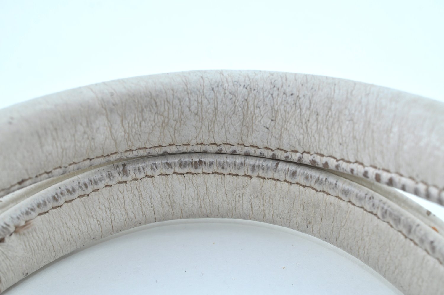 Authentic GUCCI Vintage Shoulder Tote Bag GG Canvas Leather 131230 White 5976H