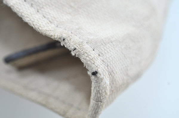 Authentic GUCCI Vintage Shoulder Tote Bag GG Canvas Leather 131230 White 5976H