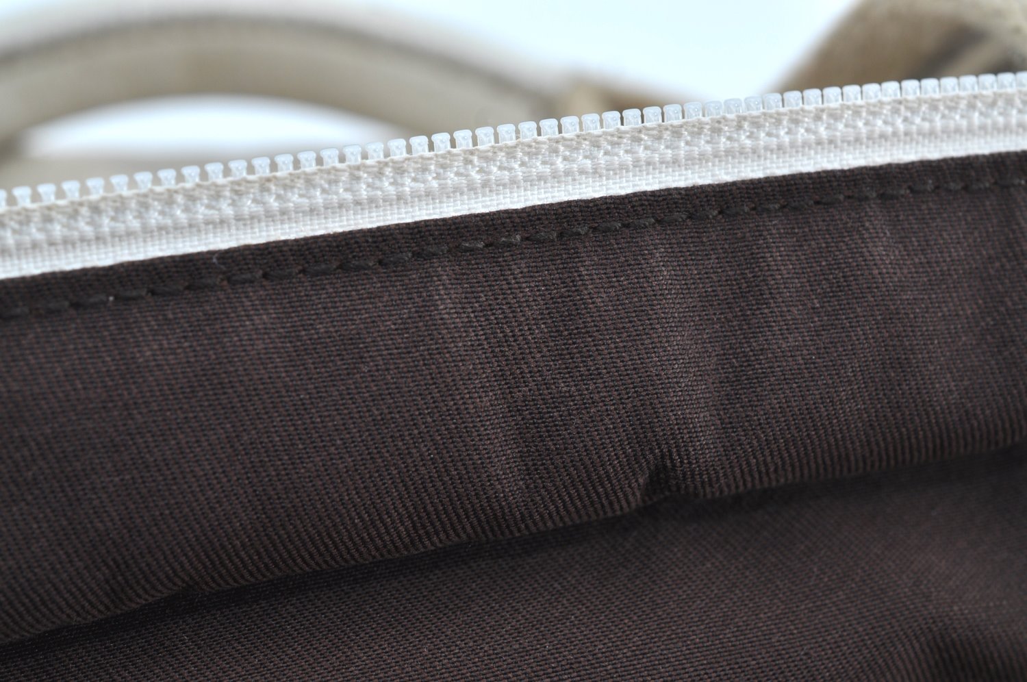 Authentic GUCCI Vintage Shoulder Tote Bag GG Canvas Leather 131230 White 5976H