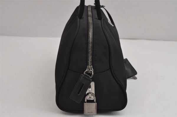 Authentic PRADA Vintage Nylon Tessuto Leather Shoulder Hand Bag Black 5976J