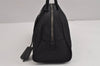 Authentic PRADA Vintage Nylon Tessuto Leather Shoulder Hand Bag Black 5976J