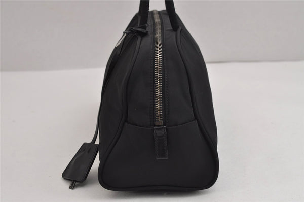 Authentic PRADA Vintage Nylon Tessuto Leather Shoulder Hand Bag Black 5976J