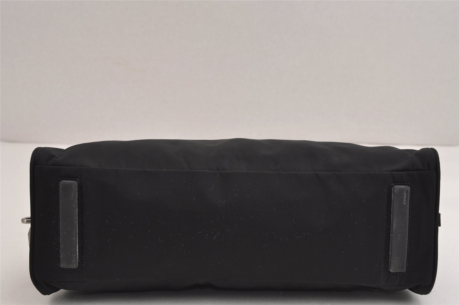 Authentic PRADA Vintage Nylon Tessuto Leather Shoulder Hand Bag Black 5976J