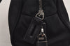 Authentic PRADA Vintage Nylon Tessuto Leather Shoulder Hand Bag Black 5976J