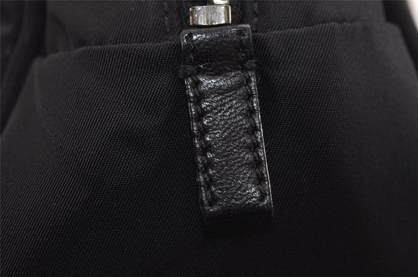 Authentic PRADA Vintage Nylon Tessuto Leather Shoulder Hand Bag Black 5976J