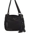 Authentic PRADA Nylon Tessuto Leather Shoulder Hand Bag Purse Black 5977J