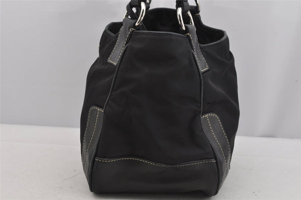 Authentic PRADA Nylon Tessuto Leather Shoulder Hand Bag Purse Black 5977J