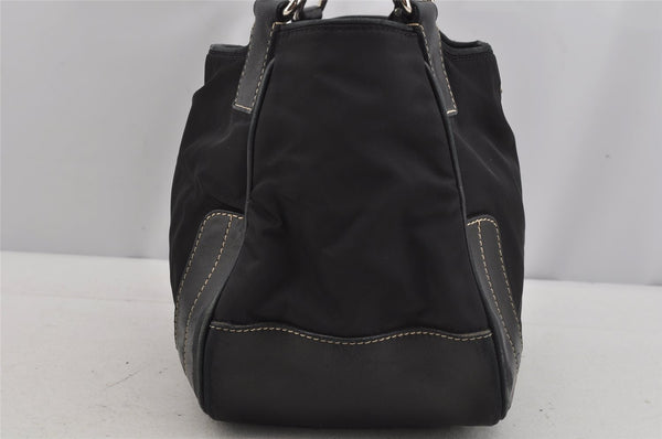 Authentic PRADA Nylon Tessuto Leather Shoulder Hand Bag Purse Black 5977J