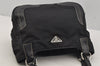 Authentic PRADA Nylon Tessuto Leather Shoulder Hand Bag Purse Black 5977J