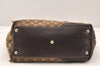 Authentic GUCCI New Britt Tote Bag GG Canvas Leather 169946 Brown Junk 5977K