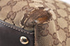 Authentic GUCCI New Britt Tote Bag GG Canvas Leather 169946 Brown Junk 5977K