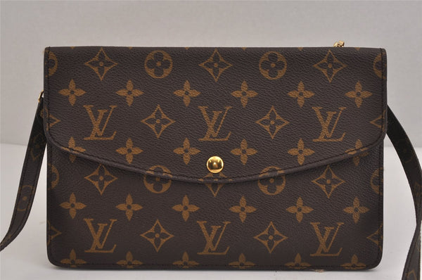 Auth Louis Vuitton Monogram Pochette Double Rabat Shoulder Bag M51815 LV 5979J
