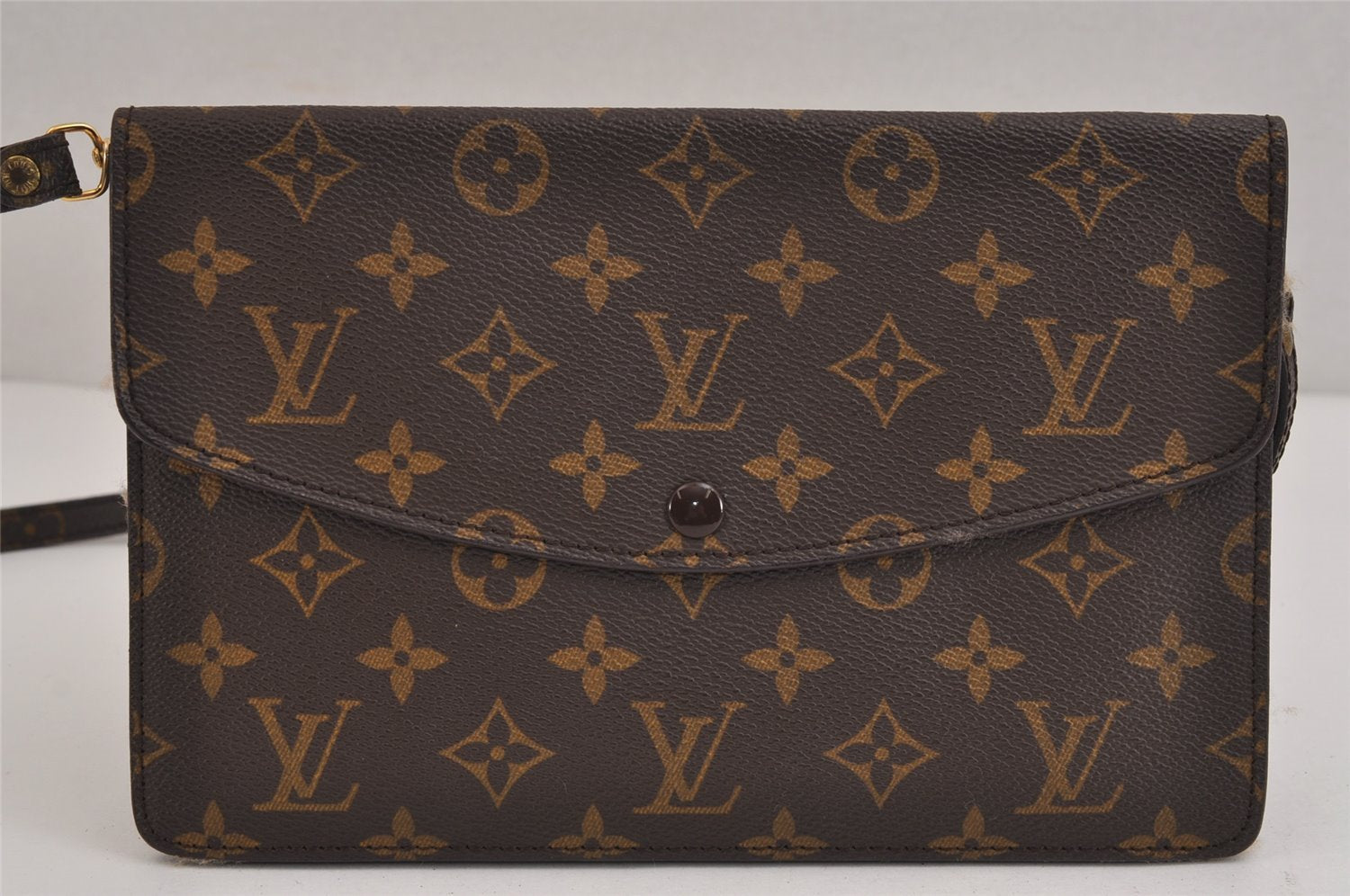 Auth Louis Vuitton Monogram Pochette Double Rabat Shoulder Bag M51815 LV 5979J