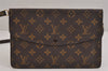 Auth Louis Vuitton Monogram Pochette Double Rabat Shoulder Bag M51815 LV 5979J