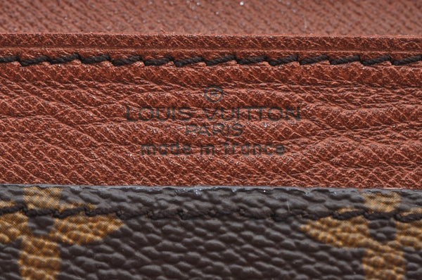 Auth Louis Vuitton Monogram Pochette Double Rabat Shoulder Bag M51815 LV 5979J