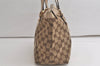 Authentic GUCCI Abbey Shoulder Tote Bag GG Canvas Leather 141470 Brown 5979K