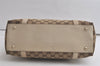 Authentic GUCCI Abbey Shoulder Tote Bag GG Canvas Leather 141470 Brown 5979K
