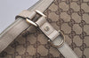 Authentic GUCCI Abbey Shoulder Tote Bag GG Canvas Leather 141470 Brown 5979K