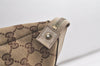 Authentic GUCCI Abbey Shoulder Tote Bag GG Canvas Leather 141470 Brown 5979K