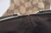 Authentic GUCCI Abbey Shoulder Tote Bag GG Canvas Leather 141470 Brown 5979K
