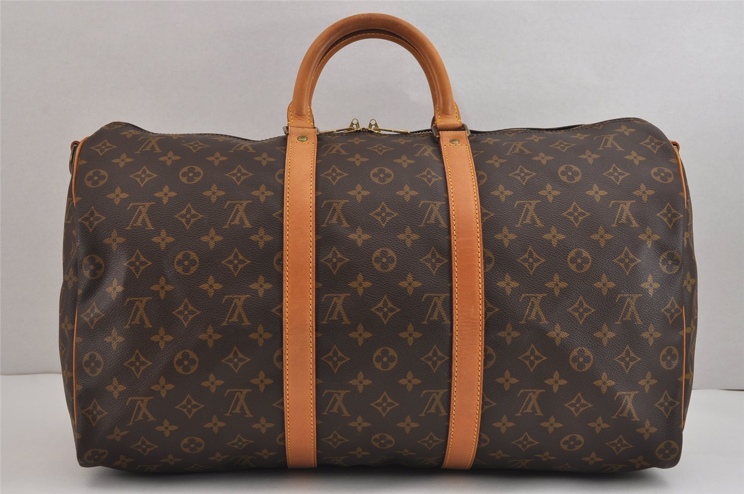 Authentic Louis Vuitton Monogram Keepall Bandouliere 50 M41416 Boston Bag 5980J