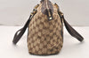 Authentic GUCCI Abbey Shoulder Tote Bag GG Canvas Leather 141470 Brown 5980K