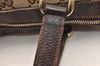 Authentic GUCCI Abbey Shoulder Tote Bag GG Canvas Leather 141470 Brown 5980K