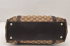 Authentic GUCCI Abbey Shoulder Tote Bag GG Canvas Leather 141470 Brown 5980K