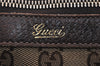 Authentic GUCCI Abbey Shoulder Tote Bag GG Canvas Leather 141470 Brown 5980K