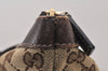 Authentic GUCCI Abbey Shoulder Tote Bag GG Canvas Leather 141470 Brown 5980K
