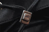 Authentic GUCCI Vintage Backpack Purse Leather Black 5981I