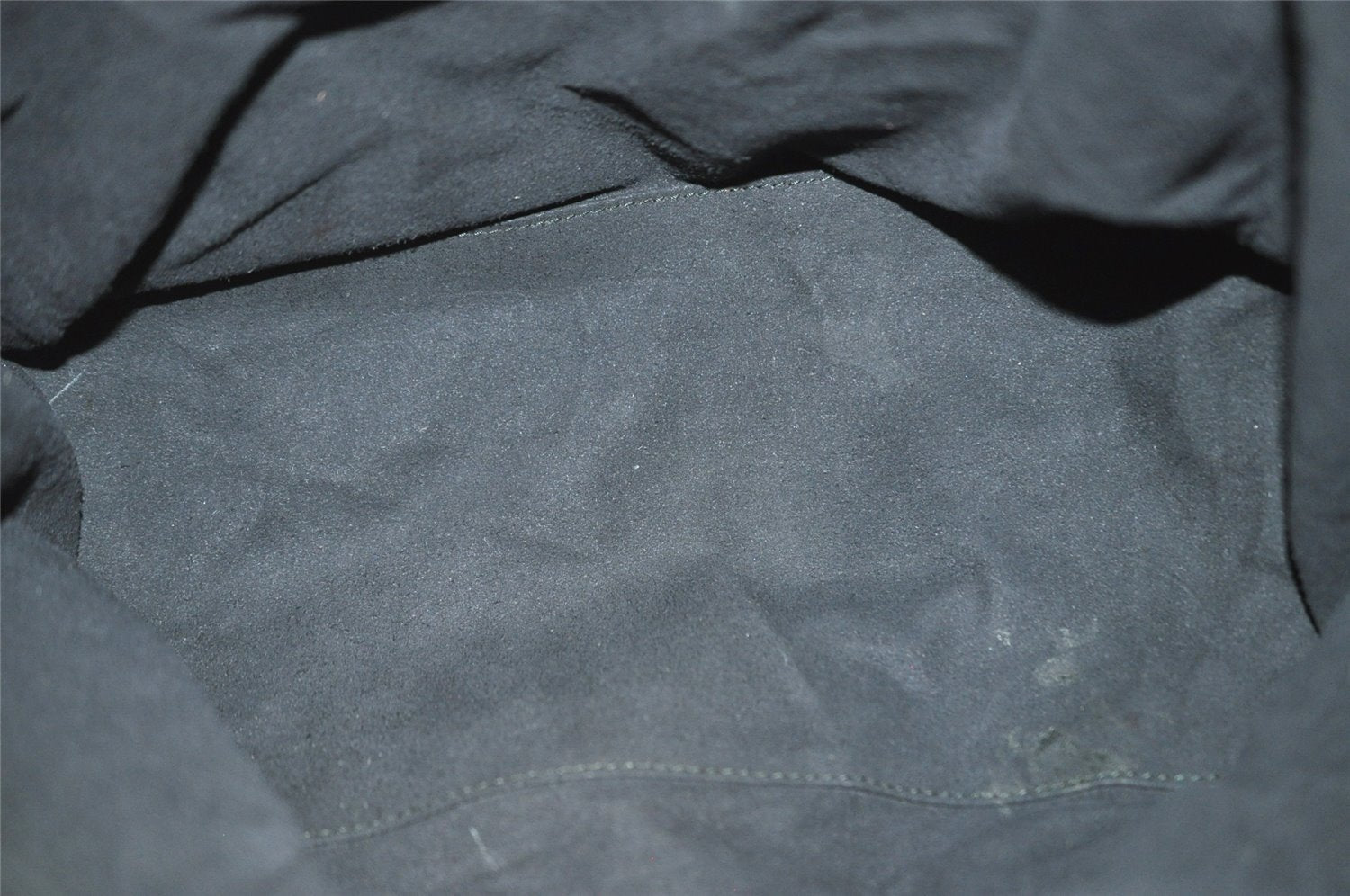 Authentic GUCCI Vintage Backpack Purse Leather Black 5981I