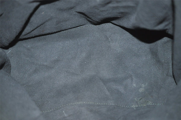 Authentic GUCCI Vintage Backpack Purse Leather Black 5981I