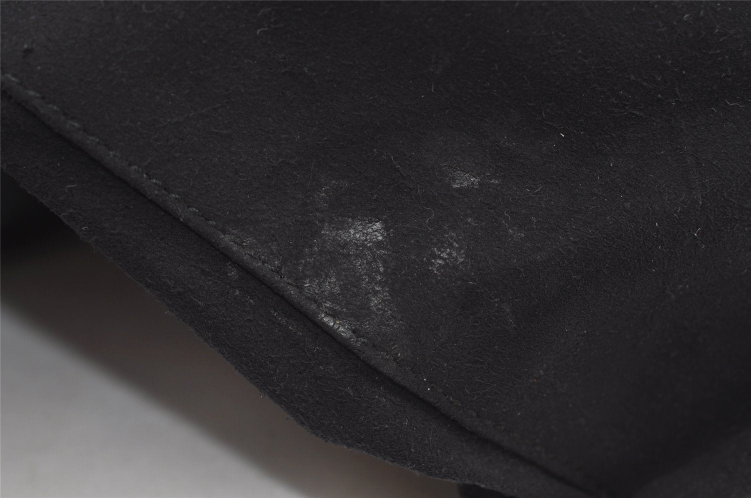 Authentic GUCCI Vintage Backpack Purse Leather Black 5981I