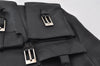 Authentic GUCCI Vintage Backpack Purse Leather Black 5981I