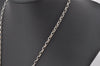 Authentic GUCCI Vintage Silver 925 Tone Plate Shape Ball Chain Necklace 5981K