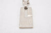 Authentic GUCCI Vintage Silver 925 Tone Plate Shape Ball Chain Necklace 5981K