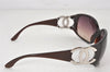 Authentic CHANEL Sunglasses CC Logos CoCo Mark Plastic Brown 5982K