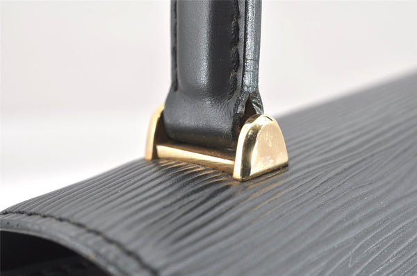 Authentic Louis Vuitton Epi Malesherbes Hand Bag Purse Black M52372 LV 5983J