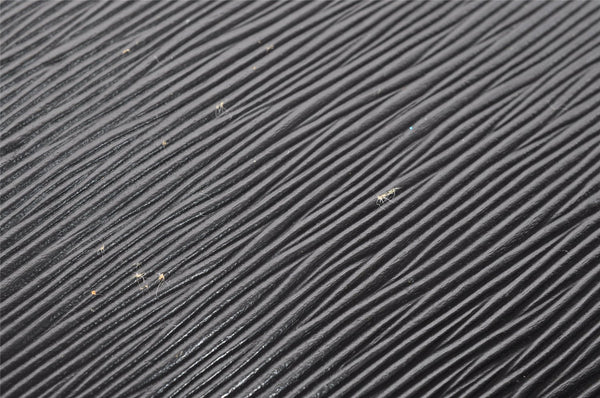 Authentic Louis Vuitton Epi Malesherbes Hand Bag Purse Black M52372 LV 5983J