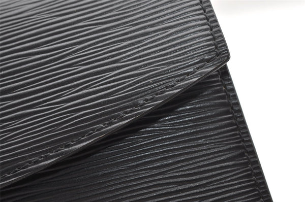 Authentic Louis Vuitton Epi Malesherbes Hand Bag Purse Black M52372 LV 5983J