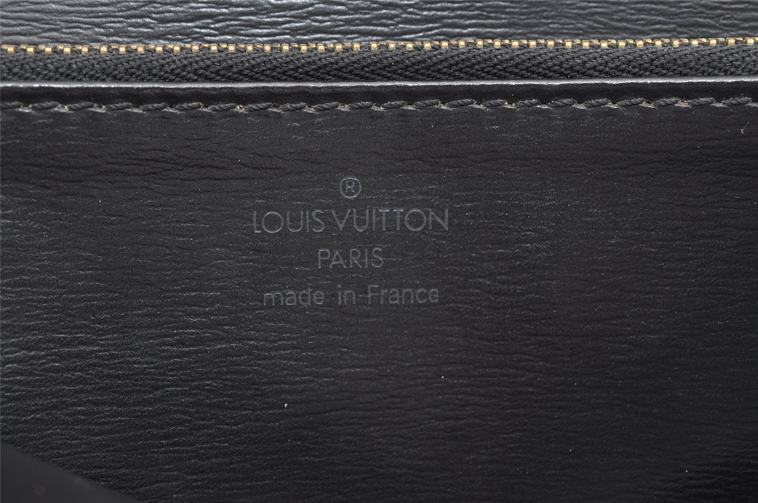 Authentic Louis Vuitton Epi Malesherbes Hand Bag Purse Black M52372 LV 5983J
