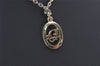 Authentic Christian Dior Gold Tone Chain Pendant Necklace CD 5984K