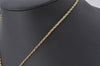 Authentic Christian Dior Gold Tone Chain Pendant Necklace CD 5984K