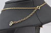 Authentic Christian Dior Gold Tone Chain Pendant Necklace CD 5984K