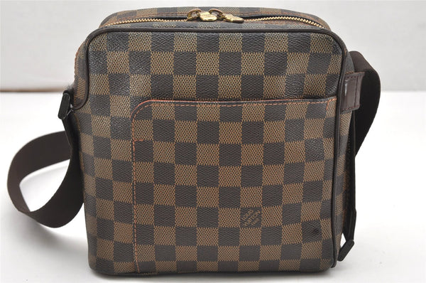 Authentic Louis Vuitton Damier Olav PM Shoulder Cross Body Bag N41442 LV 5985K