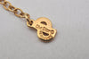 Authentic Christian Dior Gold Tone Chain Pendant Necklace CD 5989K